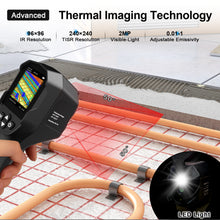 Load image into Gallery viewer, BT-YXI96Pro Professional-Grade No-Focus Handheld Thermal Imager | 96×96 High-Sensitivity Infrared Sensor | Center/Highest/Lowest Three-Point Temperature Measurement | IP54 Protection Rating | 9-Hour Extended Battery Life