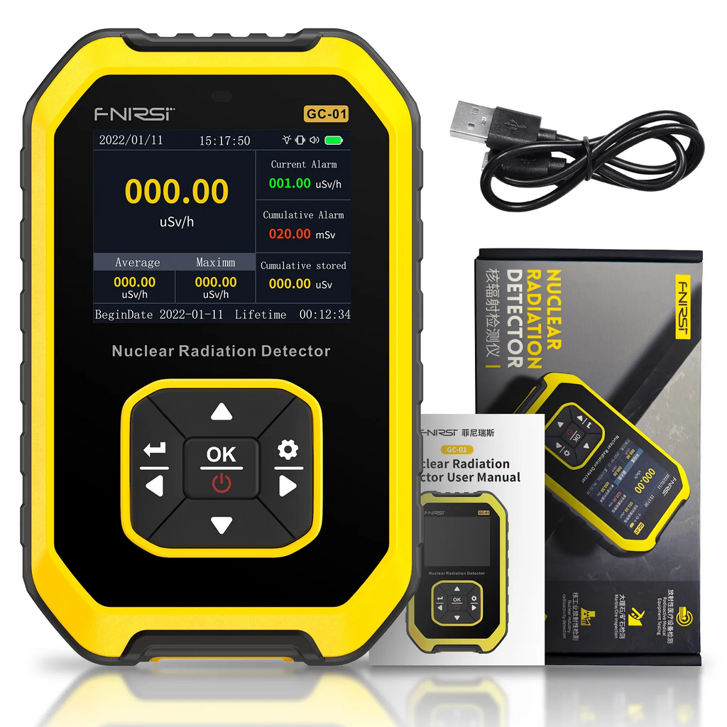 Counter Nuclear Radiation Detector,Portable Handheld X-ray，Y-ray, β-ray Rechargeable Radiation Monitor Meter - btmeter-store