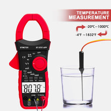 이미지를 갤러리 뷰어에 로드 , BTMETER 570T - APP AC/DC 1000A Clamp Multimeter, 4000 Counts Digital Clamp - on Meter with Data Logging Measure Amp Volt Ohm Capacitance Frequency Temperature Continuity, Electrical Tester - btmeter - store