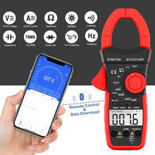 이미지를 갤러리 뷰어에 로드 , BTMETER 570T - APP AC/DC 1000A Clamp Multimeter, 4000 Counts Digital Clamp - on Meter with Data Logging Measure Amp Volt Ohm Capacitance Frequency Temperature Continuity, Electrical Tester - btmeter - store