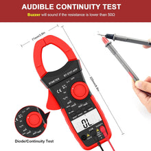 이미지를 갤러리 뷰어에 로드 , BTMETER 570T - APP AC/DC 1000A Clamp Multimeter, 4000 Counts Digital Clamp - on Meter with Data Logging Measure Amp Volt Ohm Capacitance Frequency Temperature Continuity, Electrical Tester - btmeter - store