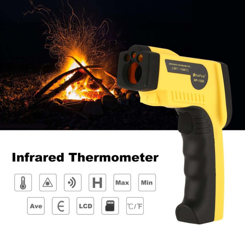 BTMETER BT-1300 Infrared Thermometer Temperature -50~1300℃ D:S 16:1 - btmeter-store