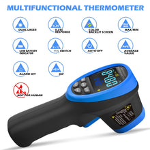 Cargar imagen en el visor de la galería, BTMETER BT-1500C Digital Infrared Thermometer Color LCD -50~1500C DS 30:1 - btmeter-store