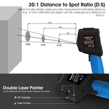 Cargar imagen en el visor de la galería, BTMETER BT - 1580 Infrared Temperature - 58°F to 2876°F DS 30:1 - btmeter - store