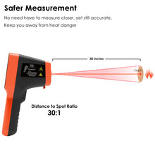 Load image into Gallery viewer, BTMETER BT-1600-APP Waterproof Infrared Thermometer 30:1, Touchscreen Laser Thermometer, Connct the Phone - btmeter-store