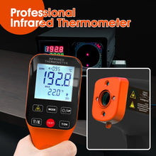 Cargar imagen en el visor de la galería, BTMETER BT-1600 Waterproof Infrared Thermometer 30:1, Touchscreen Laser Thermometer - btmeter-store