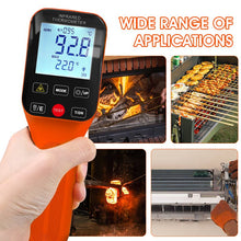 Cargar imagen en el visor de la galería, BTMETER BT-1600 Waterproof Infrared Thermometer 30:1, Touchscreen Laser Thermometer - btmeter-store