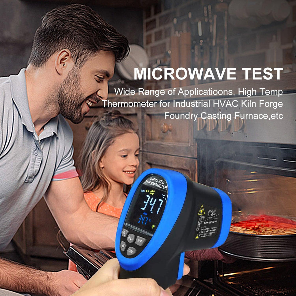 BTMETER BT-1800C High Temperature Infrared Thermometer, Pyrometer -58°F ~3272°F IR Temp Gun (NOT for Human Temp) - btmeter-store