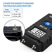 Load image into Gallery viewer, BTMETER BT-2GD Wood Moisture Meter LCD Display Type Probe Measure - btmeter-store