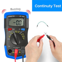 Load image into Gallery viewer, BTMETER BT-36K Digital Multimeter 4000 Counts Auto Ranging AC/DC Current,AC/DC Voltage,Resistance Diodes and fFE with Backlit LCD - btmeter-store