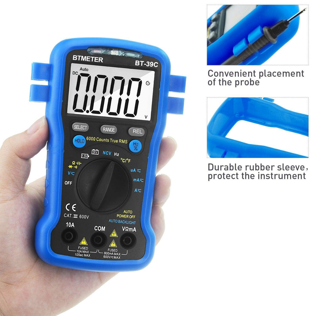 Pocket-Size Auto-Ranging Digital Multimeter - 1999 Count Display, AC/DC Voltage To 600V