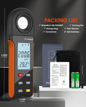 Load image into Gallery viewer, BTMETER BT - 5000APP Illuminance Light Meter with Bluetooth, Digital Lux Foot Candles Meter 0.1~400,000 Lux with 270º Rotating Sensor - btmeter - store