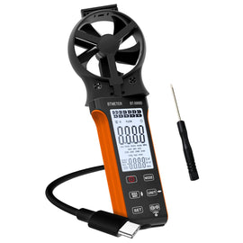 BTMETER BT - 5000D Anemometer Rechargeable HVAC Anemometer Air Flow Velocity Tester with CFM - btmeter - store