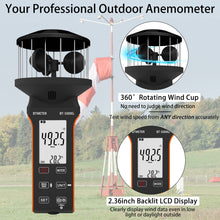 画像をギャラリービューアに読み込む, BTMETER BT - 5000G Rechargeable Handheld Wind Speed Meter, Touch Buttons for Shooting, Sailing, Surfing, Drone - btmeter - store