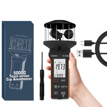 画像をギャラリービューアに読み込む, BTMETER BT - 5000G Rechargeable Handheld Wind Speed Meter, Touch Buttons for Shooting, Sailing, Surfing, Drone - btmeter - store