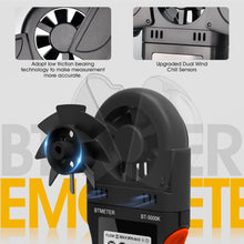 Carregar imagem no visualizador da galeria, BTMETER BT - 5000K Handheld Anemometer with Vane Cover &amp; 270º Rotatable Detector - btmeter - store