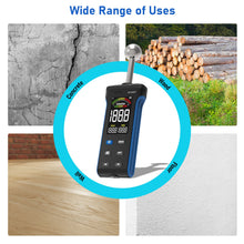 Load image into Gallery viewer, BTMETER BT-5000T Pinless Wood Moisture Meter, Non-Destructive Moisture Meter for Wood, Concrete, Floors, Walls, Measuring Depth 20-40mm Digital Moisture Meter with Masonry-Spherical Sensor - btmeter-store