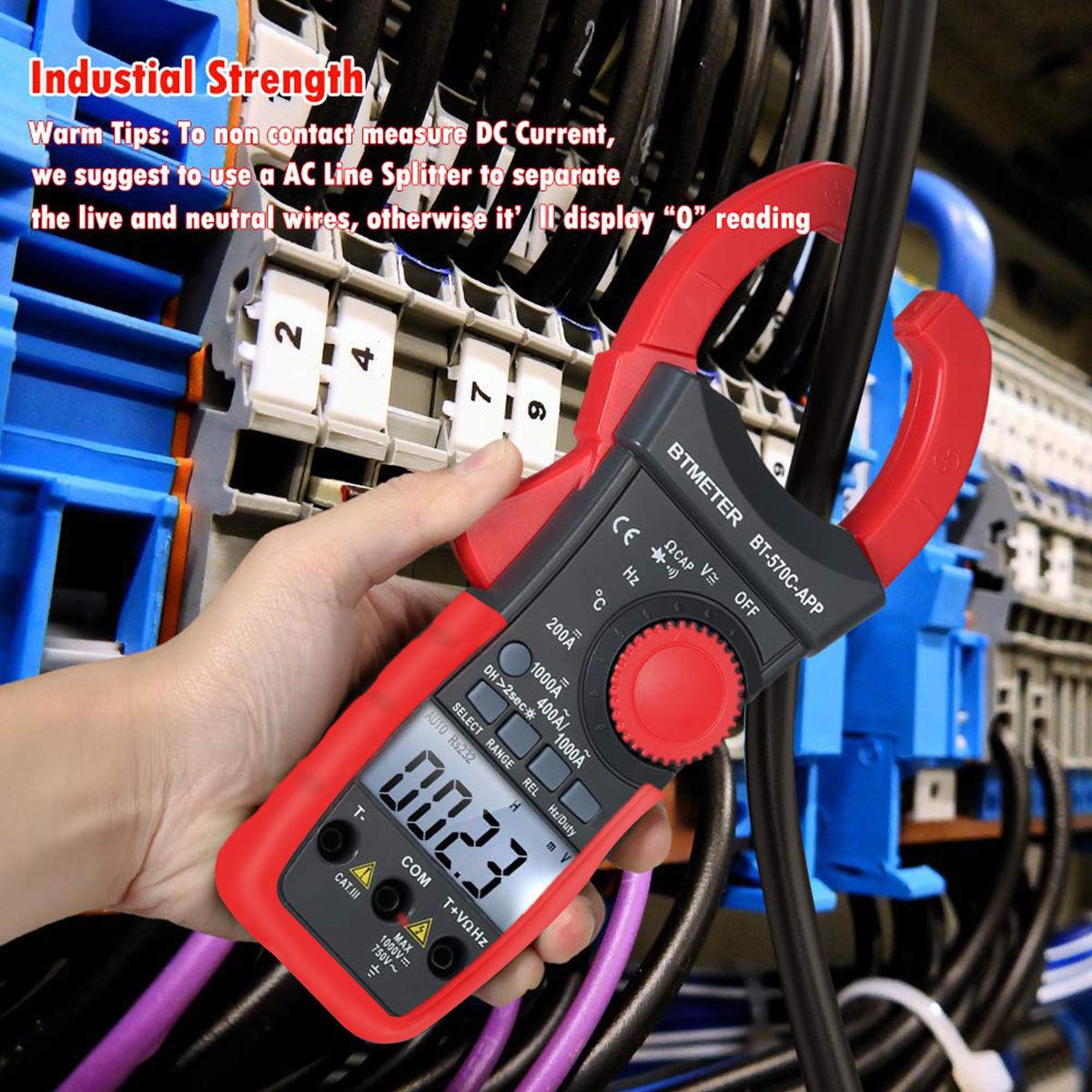 Meter Store Digital Clamp Meter with APP Control, 4000 count