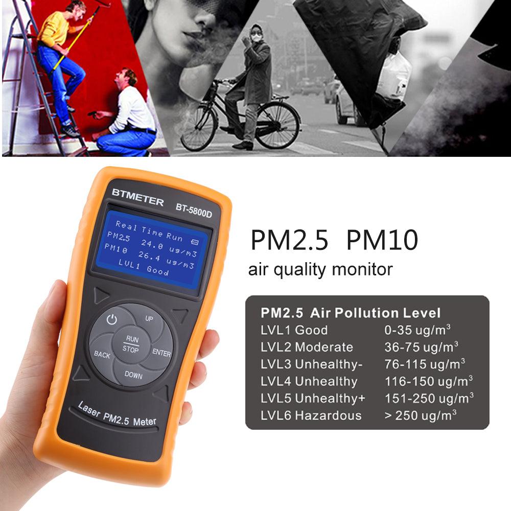 Environment Tester BTMETER BT-5800D Environmental Tester PM2.5/10 Detector