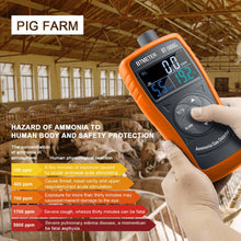 Load image into Gallery viewer, BTMETER BT - 5800G Ammonia Gas Detector Sensor, Accurately test for 0~100 PPM Nh3 Monitor Gauge with Temperature Humidity Tester - btmeter - store