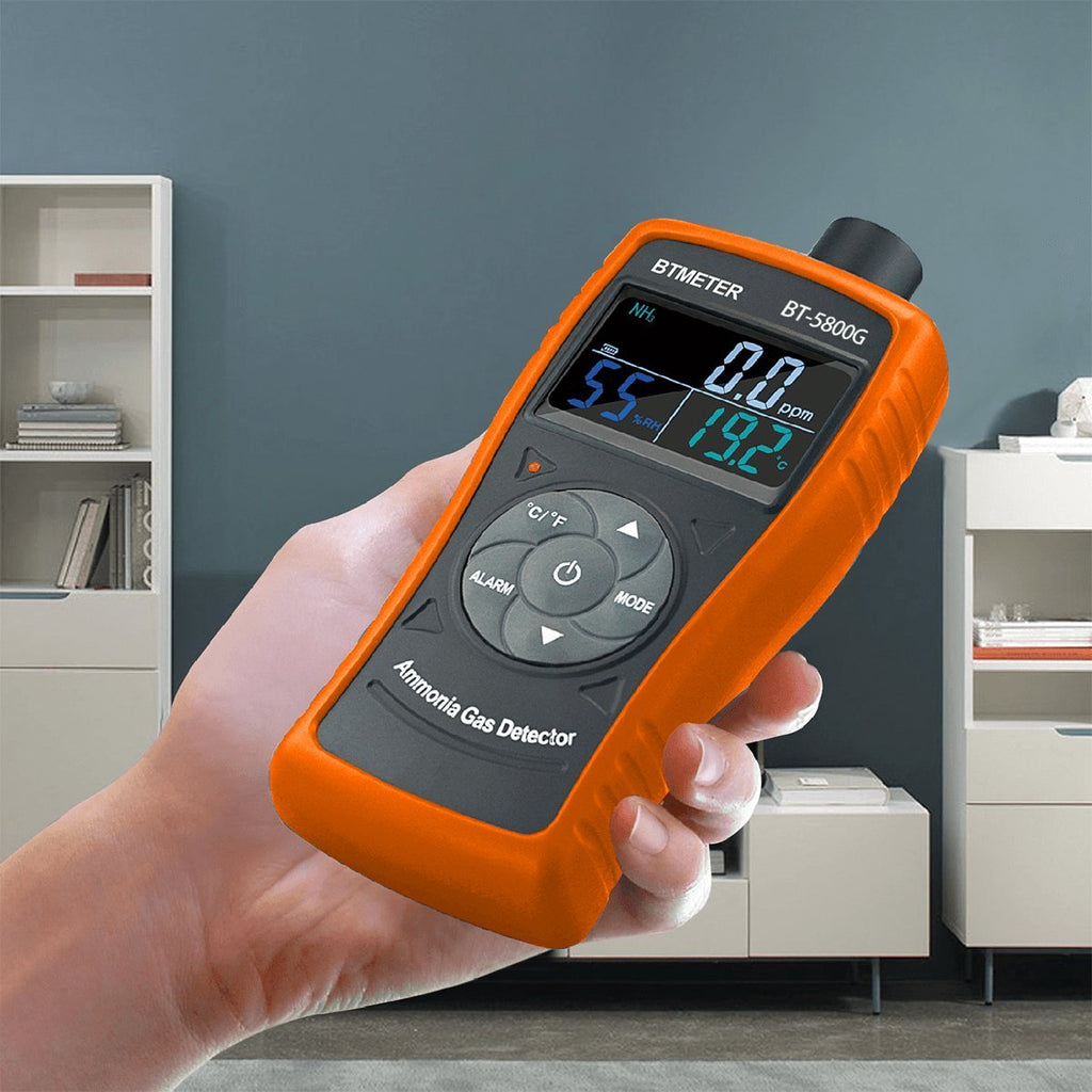 BTMETER BT - 5800G Ammonia Gas Detector Sensor, Accurately test for 0~100 PPM Nh3 Monitor Gauge with Temperature Humidity Tester - btmeter - store