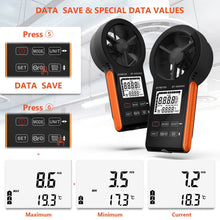 Load image into Gallery viewer, BTMETER BT-6000GH Anemometer Handheld Air Flow Meter, Touch Button Anemometer CFM Meter - btmeter-store
