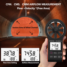 Load image into Gallery viewer, BTMETER BT-6000GH Anemometer Handheld Air Flow Meter, Touch Button Anemometer CFM Meter - btmeter-store