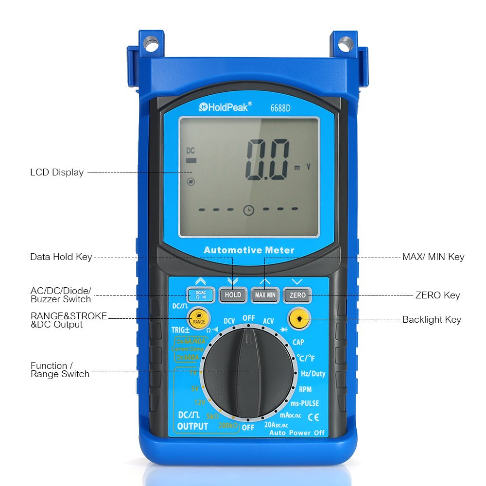 BTMETER BT - 6688D Digital Insulation Resistance Tester, Auto Range Digital Engine Analyzer - btmeter - store