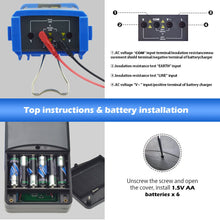 Load image into Gallery viewer, BTMETER BT - 6688F Digital Insulation Resistance Tester, Voltage Tester Auto Range Megohmmeter - btmeter - store