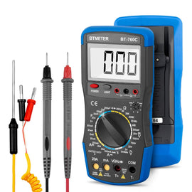 BTMETER BT - 760C Digital Multimeter DC/AC Voltage Current Inductance Tester - btmeter - store