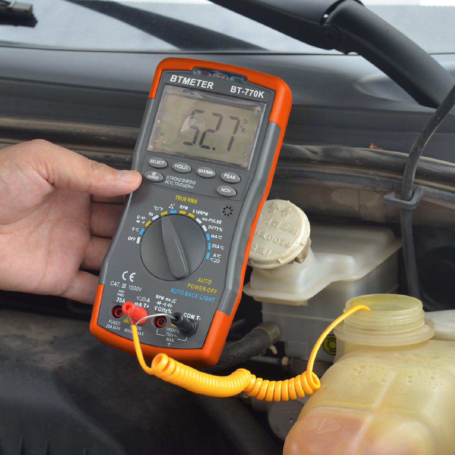 Automotive Multimeter with AC/DC Current Clamp Adapter