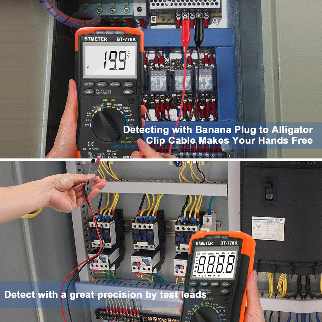 Automotive Multimeter with AC/DC Current Clamp Adapter