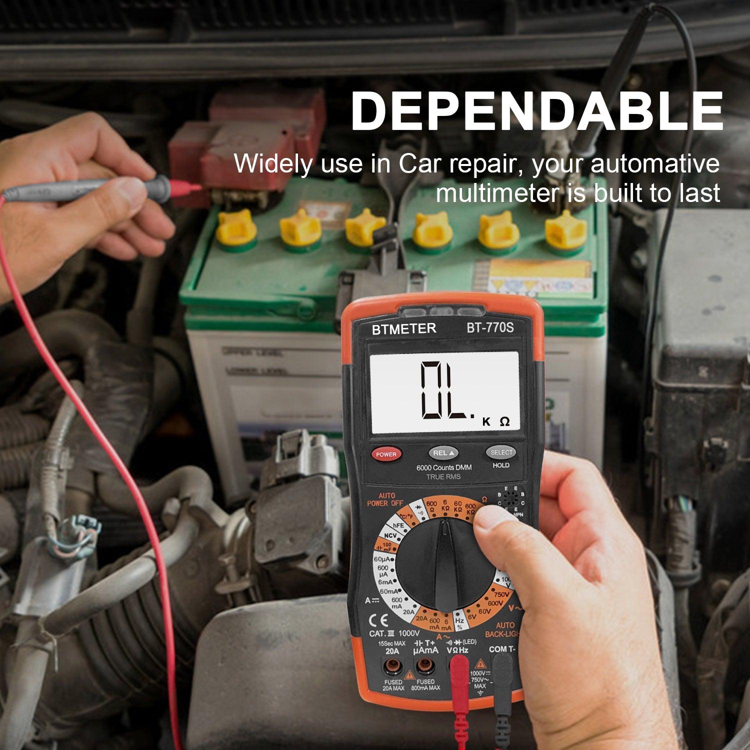 Multimeter Manual Ranging for Automotive Hobbyist Electrical Home