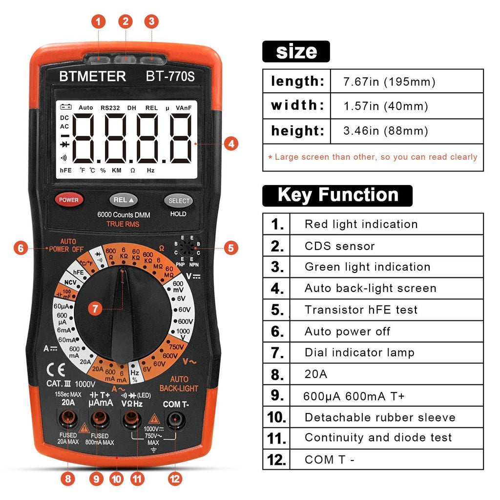 Manual Ranging Multimeter Vs Auto Ranging Multimeter Multimeter Manual Ranging for Automotive Hobbyist Electrical Home