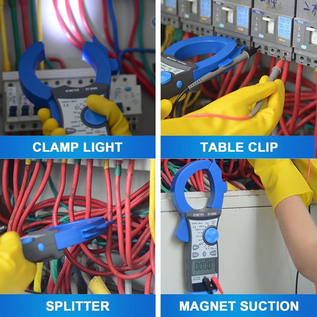 Meter Store BT-860N Digital Clamp Meter 3000A Amp Meter Multimeter