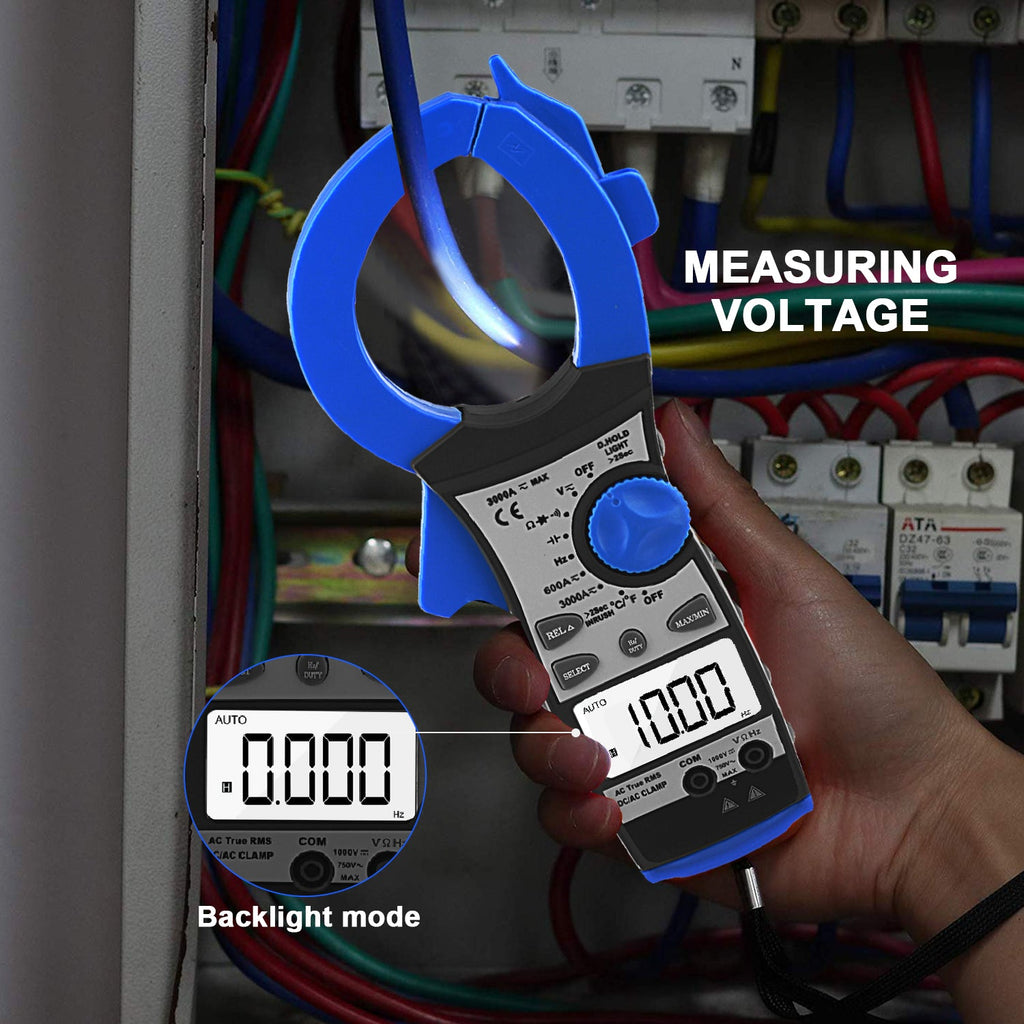 Meter Store BT-860N Digital Clamp Meter 3000A Amp Meter Multimeter