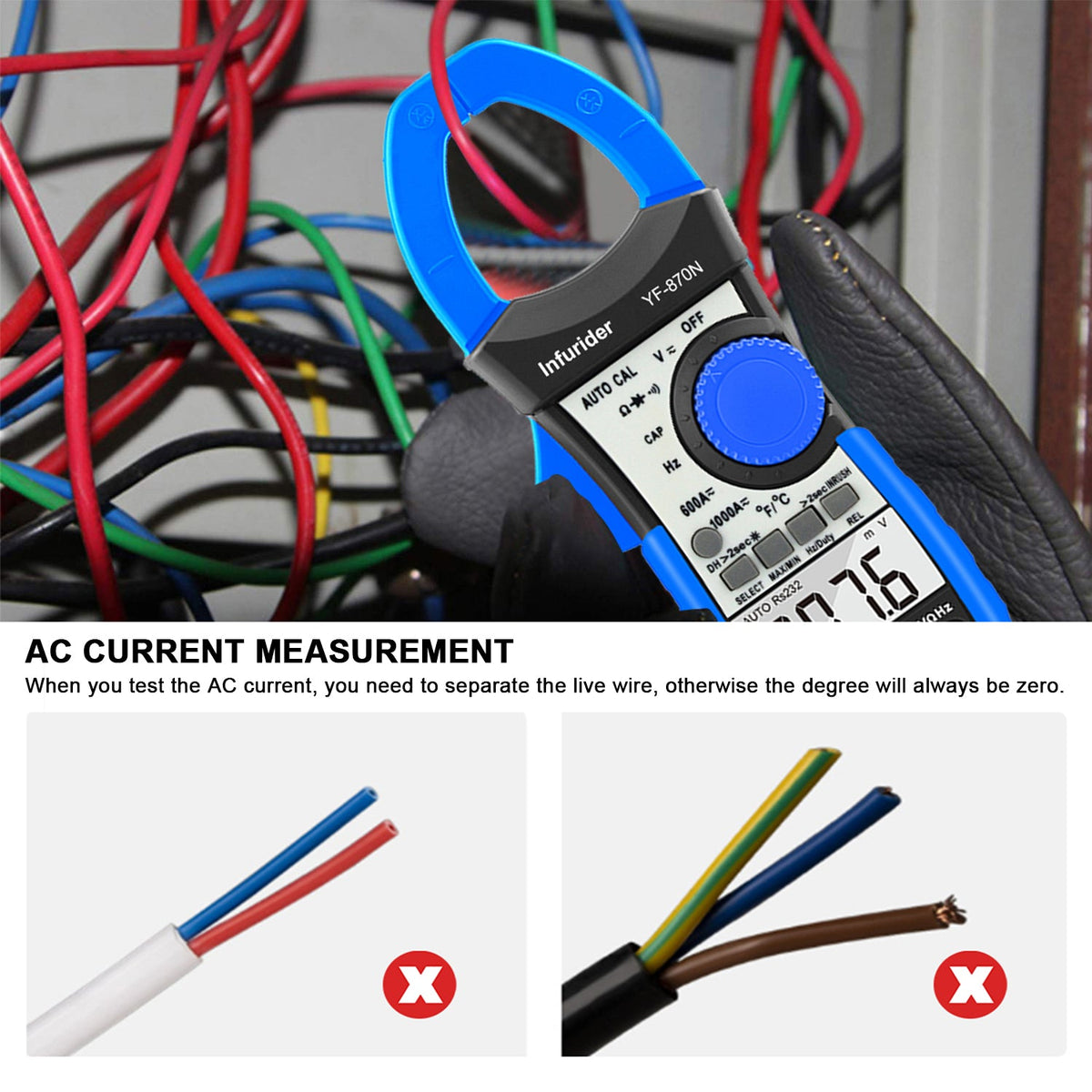 Meter Store Auto Range Digital Clamp Meter Multimeter