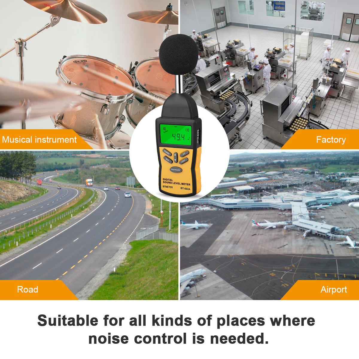 Digital Sound Level Meter LCD Noise Measuring Instrument