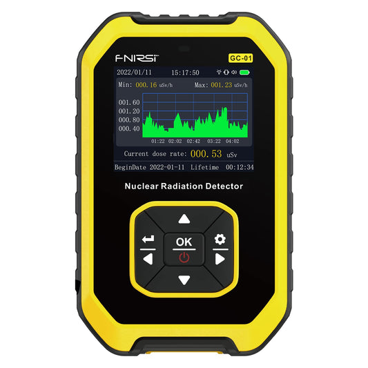 Counter Nuclear Radiation Detector,Portable Handheld X-ray，Y-ray, β-ray Rechargeable Radiation Monitor Meter