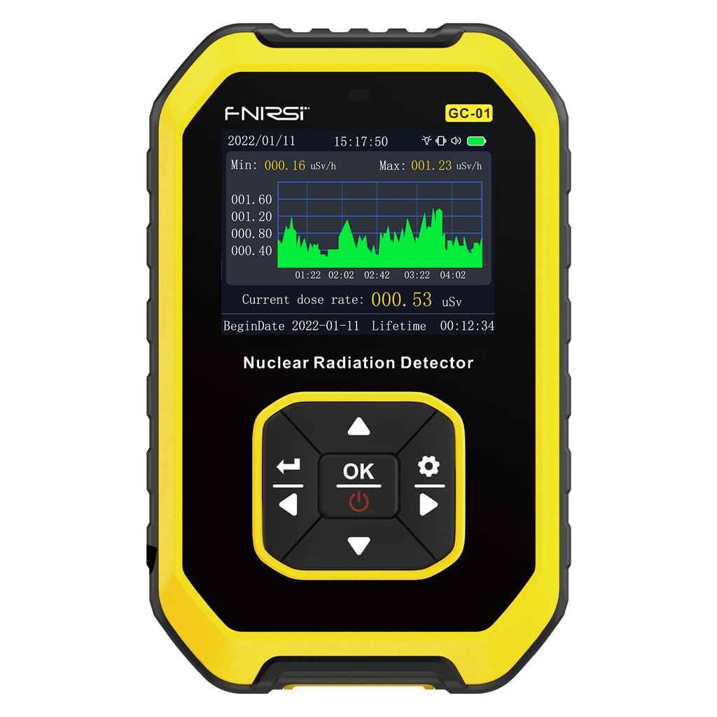 Counter Nuclear Radiation Detector,Portable Handheld X-ray，Y-ray, β-ray Rechargeable Radiation Monitor Meter - btmeter-store