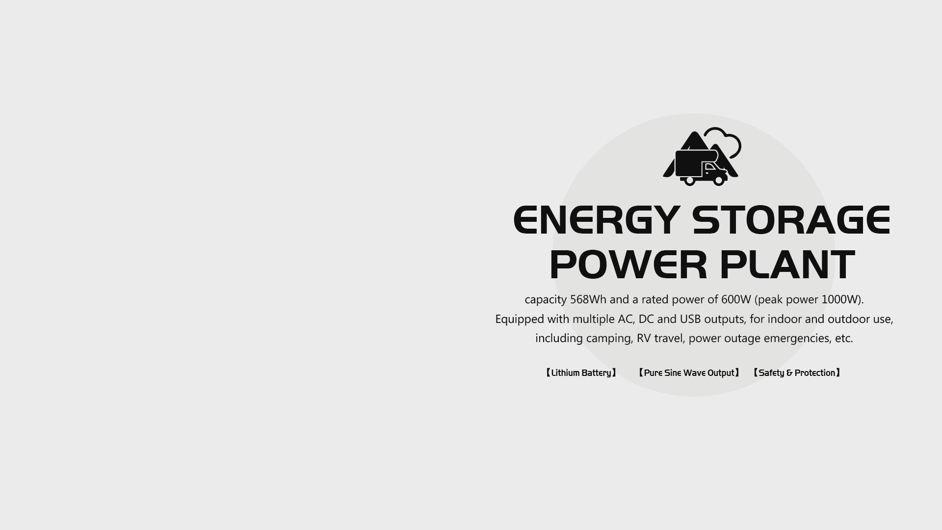 BEMETER Portable Power Station Explorer, 568Wh Backup Lithium Battery