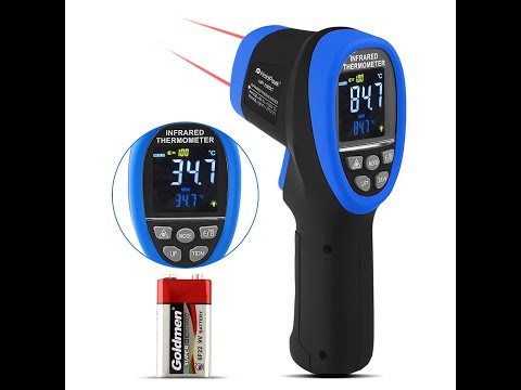 BT-1500 Digital Laser Thermometer Pyrometer 30:1 Laser Thermometer Gun,-58℉  to 2732℉ (-50℃ to 1500℃) High Temp Infrared Thermometer for Industrial HVAC  Kiln Forge Foundry Casting Furnace