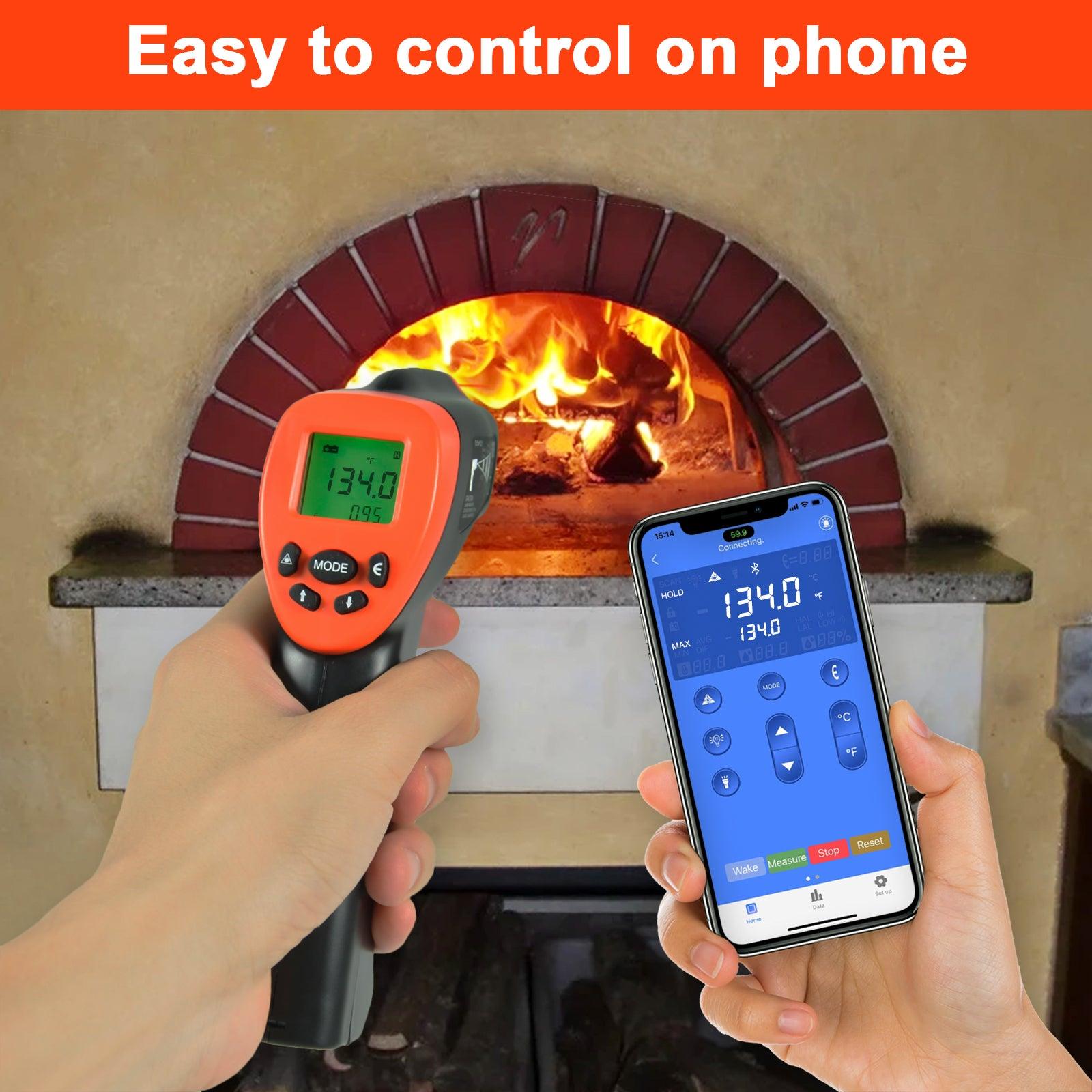 BTNETER BT-980D-APP nfrared Thermometer High IR Laser With Bluetooth APP - btmeter-store