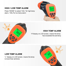 Cargar imagen en el visor de la galería, BTMETER BT-980G High Non-Contact Digital Infrared Thermometer, IR Laser Temp Gun 58℉-1292℉(NOT for Human Temp) - btmeter-store