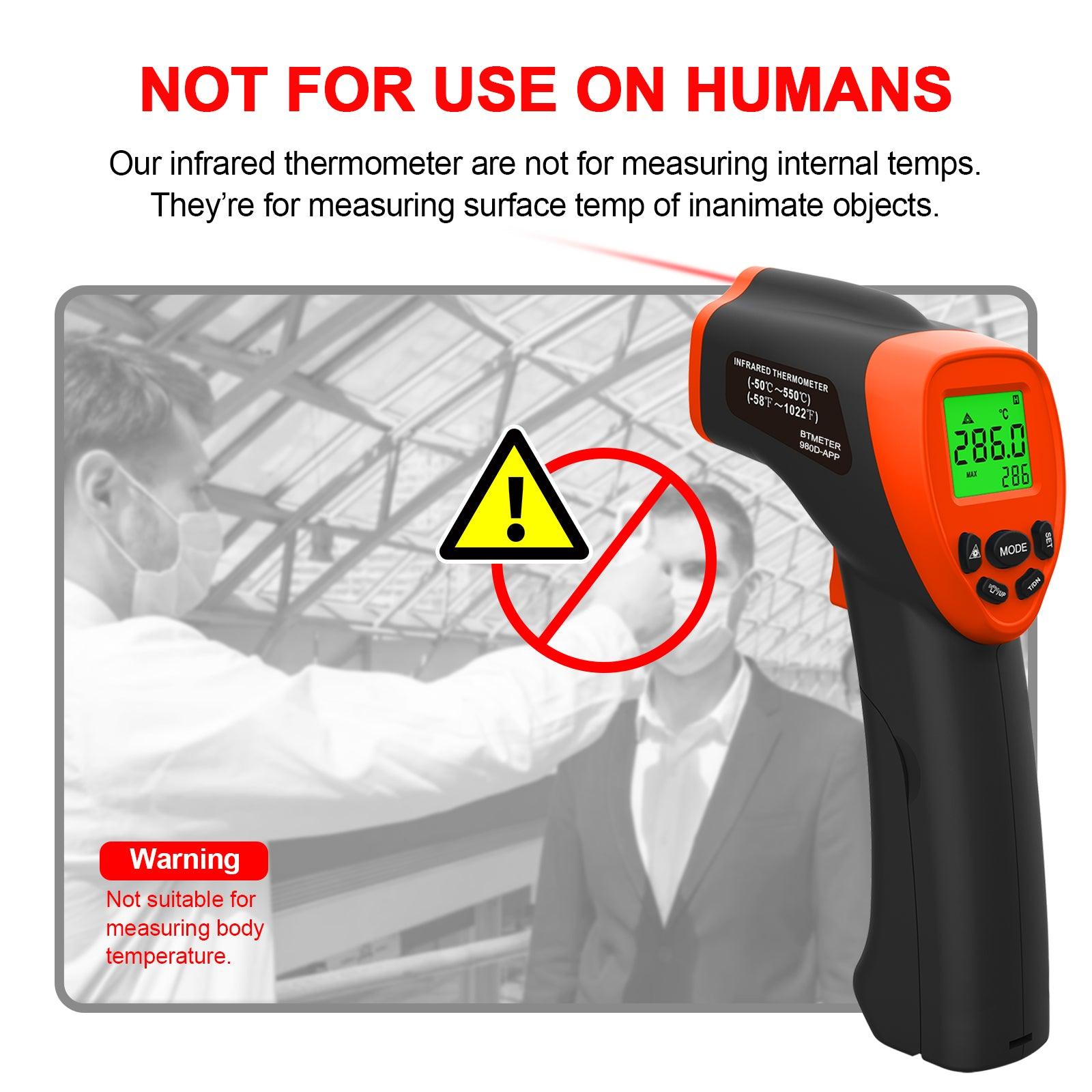 BTNETER BT-980D-APP nfrared Thermometer High IR Laser With Bluetooth APP - btmeter-store