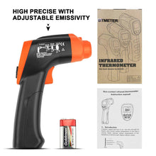 Cargar imagen en el visor de la galería, BTMETER BT-980G High Non-Contact Digital Infrared Thermometer, IR Laser Temp Gun 58℉-1292℉(NOT for Human Temp) - btmeter-store