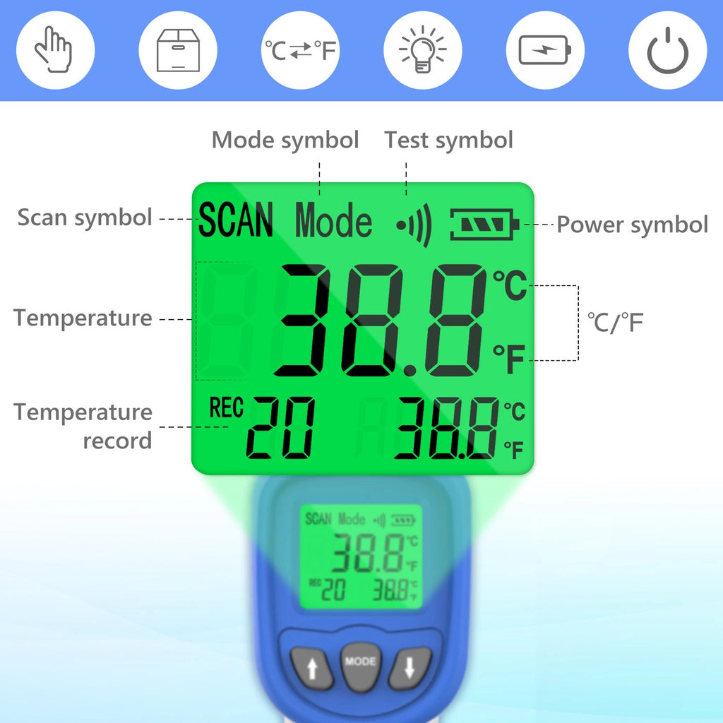 BTMETER BT-981AS Digital Infrared Forehead Thermometer - btmeter-store