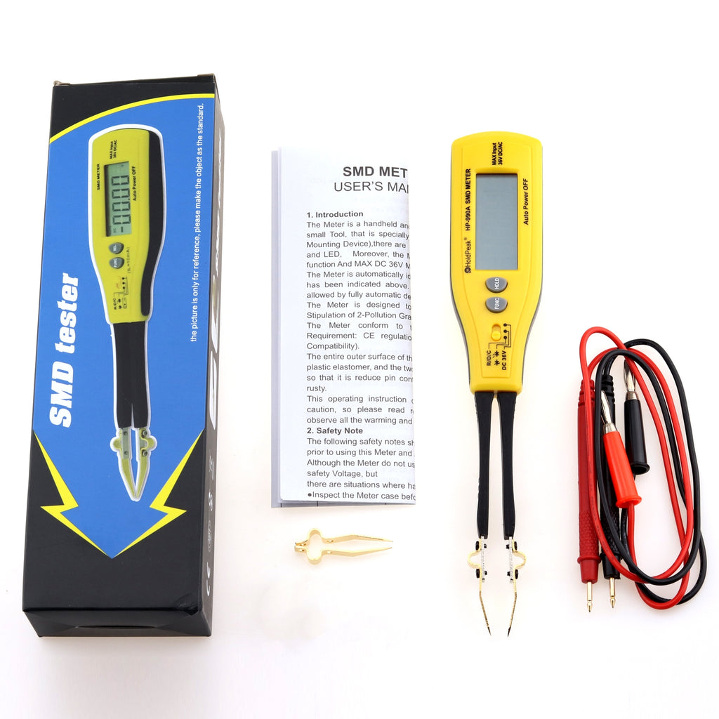 BTMETER BT-990A Digital Smart SMD Tester, Digital Multimeter Resistance Capacitance Tester - btmeter-store