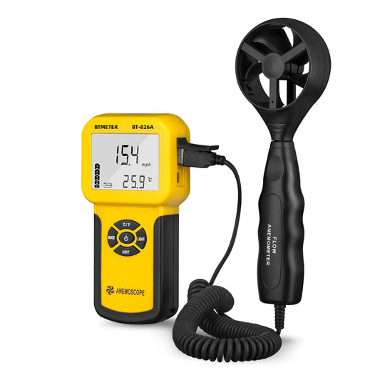 BTMETER BT-826A 0.3~30m/s Wind Speed Sensor Digital Anemometer - btmeter-store