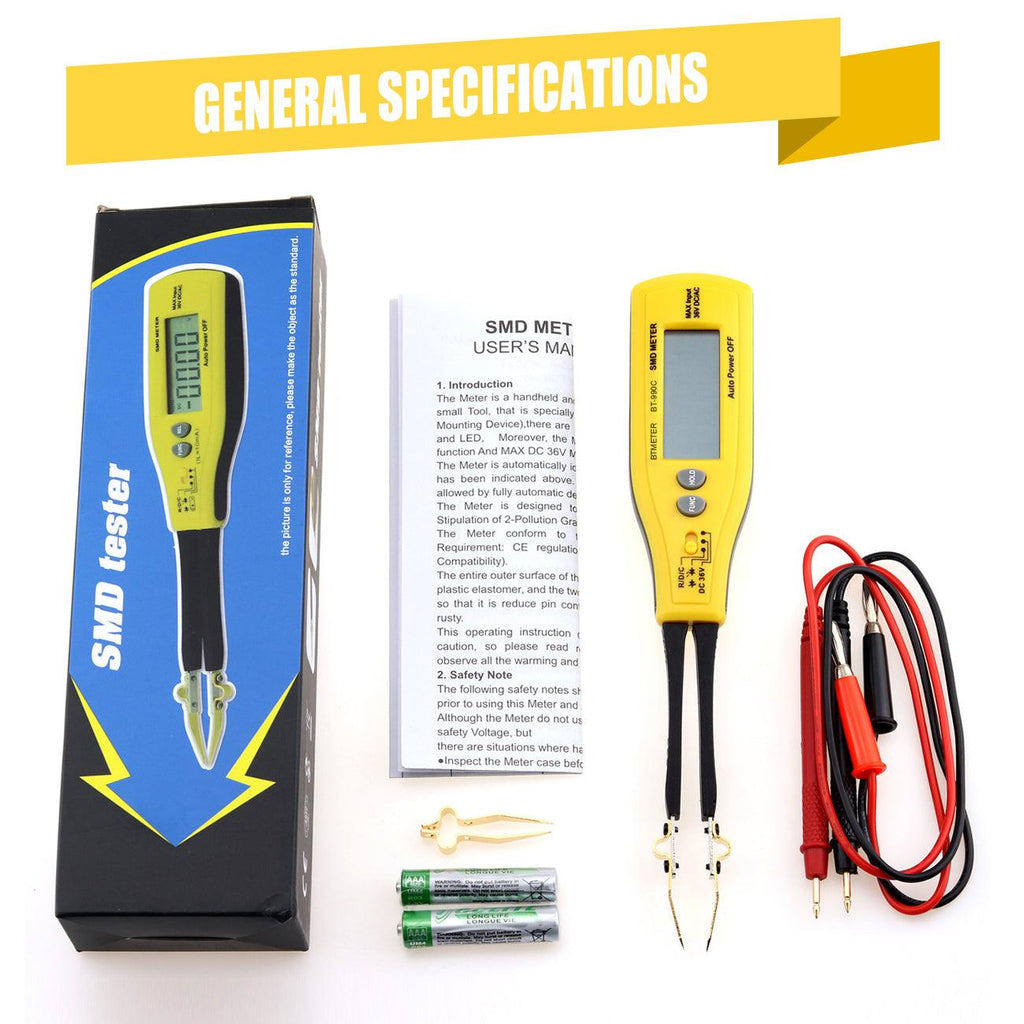 BTMETER BT-990C SMD Tester, Digital Insulation tester Multimeter - btmeter-store